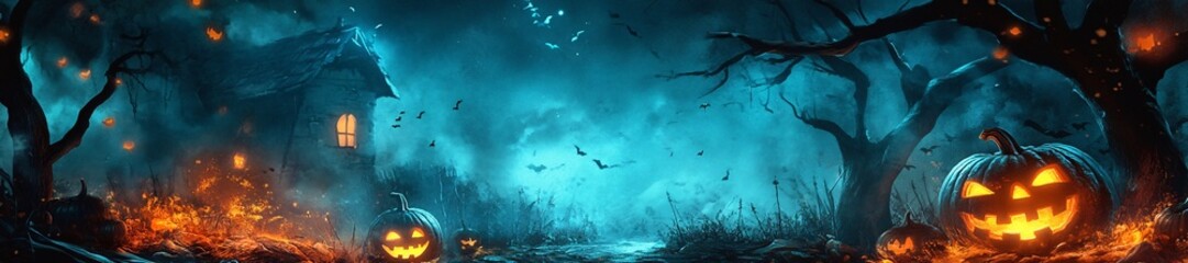 Trick or Treat Halloween Background, Scary Pumpkin Theme