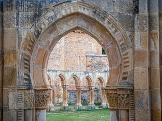 Romanesque monastery of San Juan de Duero built in the 12th century