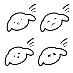 Cute Dog Character Illustration | Minimalist Doodle Vector for Pet and Kids' Designs