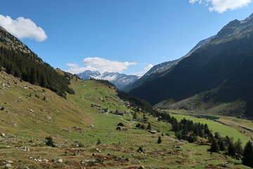 Scenic view in the Swiss Alps