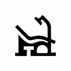 dental chair icon sign vector