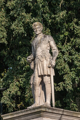 Fototapeta premium War Memorial (Memorial Guerre de 1870) in memory of the inhabitants of Nantes who gave their lives in the Franco-Prussian War (1870-1871). Nantes, Loire-Atlantique, France.