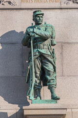 War Memorial (Memorial Guerre de 1870) in memory of the inhabitants of Nantes who gave their lives...