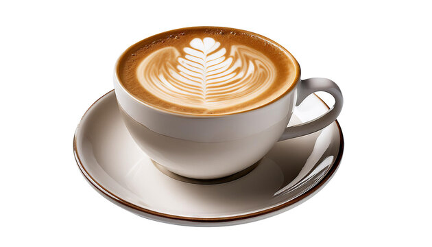 Cup of latte transparent background