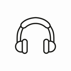 wireless headphone icon sign vector