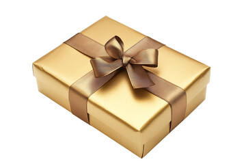 Obraz premium Elegant Gift Box with Ribbon and Bow, Perfect for Special Occasions, Holidays, and Celebration