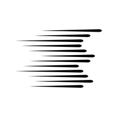 Fast moving line effect. Express, speed, motion, strength concepts. Flat decorative element vector design isolated illustration.