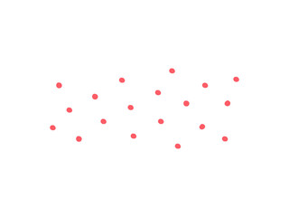 Hand drawn dots pattern. Flat decorative vector design isolated illustration.