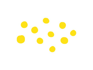 Hand drawn abstract dots pattern. Flat decorative vector design isolated illustration.