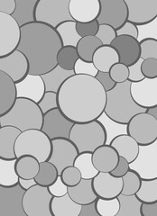 Modern Minimalist Style Black White Bubble Poster Template Background Vector Set Collection