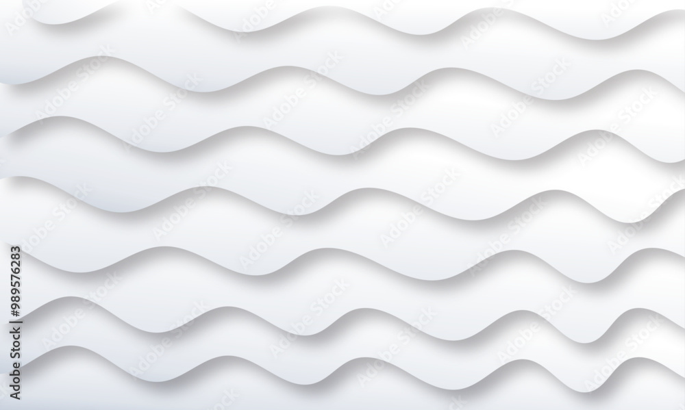 Poster abstract modern smooth light blue paper gradient wavey curve line shadow minimal concept texture whi
