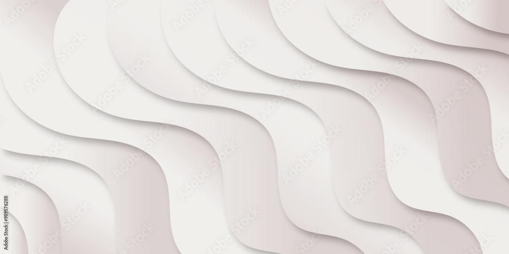 Poster abstract modern smooth dark grey paper gradient wavey curve line shadow minimal concept texture whit