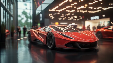 Fototapeta premium At the auto show.