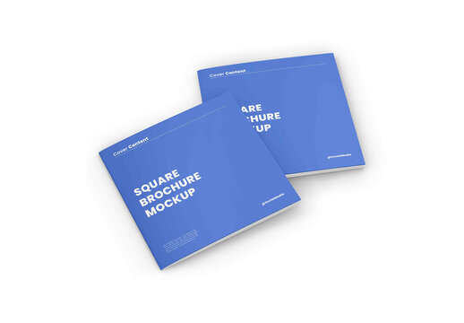 Square Brochure Cover Mockup