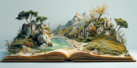 Pop up 3d book
