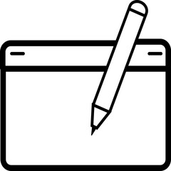 Single isolated icon with outline style icon on white background