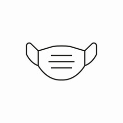 medical mask icon sign vector