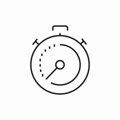 stop watch time icon sign vector