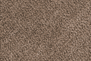 Plain brown colored fabric texture, carpet, upholstery structure, textile background