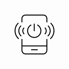 smartphone sound turn off icon sign vector