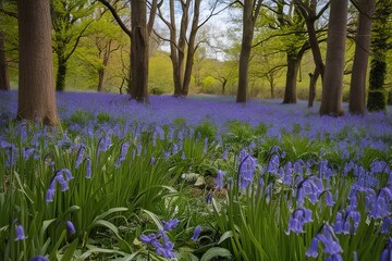 Bluebells in Bloom Celebrating Nature's Beauty for Earth Day Festivities