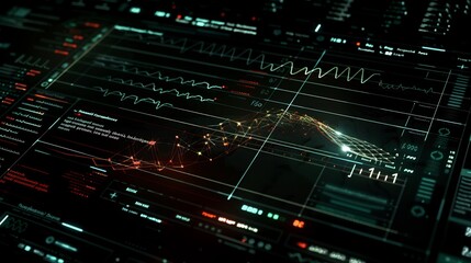 Fototapeta premium Machine learningbased medical coding system automating diagnosis procedure classifications with holographic medical charts and bioanalysis tools enhancing efficiency