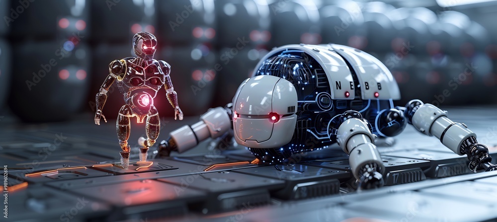 Poster blockchainsecured virtual hospital where aipowered instruments perform automated patient checkups en