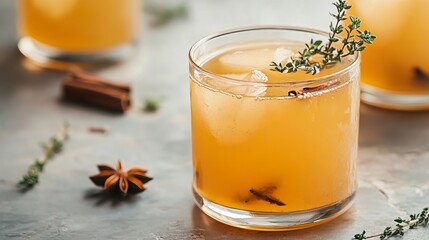 Indulge in a homemade delight! This tantalizing non-alcoholic or alcoholic drink combines the flavors of sweet apple cider, cinnamon, thyme, and anise, creating a refreshing break from your busy day