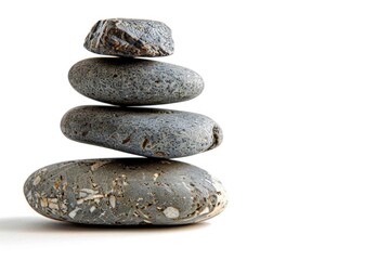 A pile of rocks stacked on top of each other in nature