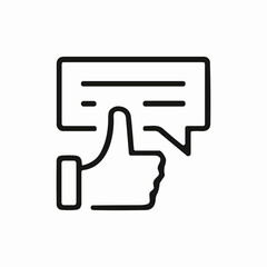 commented like icon sign vector