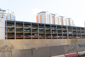 background park white parkade garage postmodern architecture modern multi lot parking paid ramp