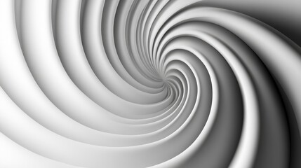 Concentric abstract shapes with a smooth white to grey gradient, adding a sense of dynamic depth and modern elegance to any design