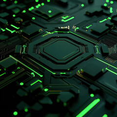 Fototapeta premium computer circuit processor
