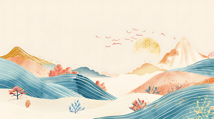 watercolor landscape painting