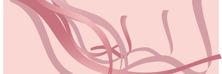 Abstract pink background with wavy lines.