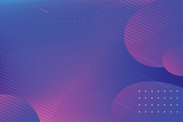 Abstract purple and blue gradient background with geometric shapes and lines.