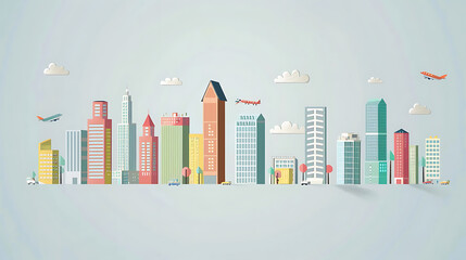 Fototapeta premium city skyline