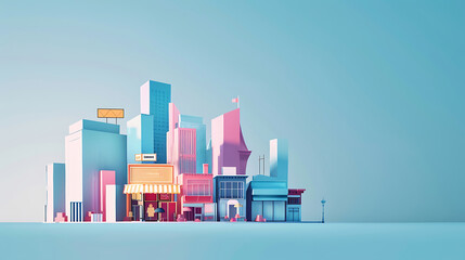 Fototapeta premium city skyline