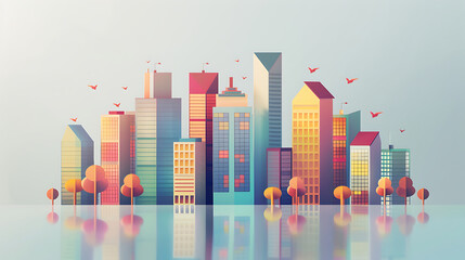 Fototapeta premium city skyline