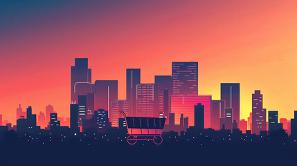 Fototapeta premium city skyline