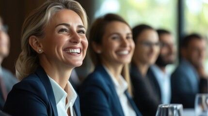 Professional Business Meeting with Smiling CEO