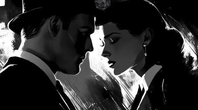 Film pellicule argentique, argentique. Film Noir. Illustration
