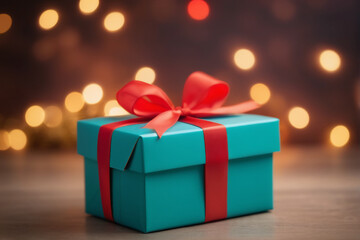 gift box with ribbon