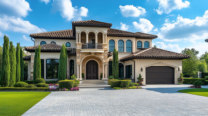 Fototapeta premium Luxury Houses Photography | High-End Real Estate, Modern Architecture, Elegant Interiors, Premium Exterior Shots in Stunning Locations