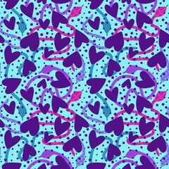 Cartoon animals seamless snake pattern for wrapping and kids new 2025 year