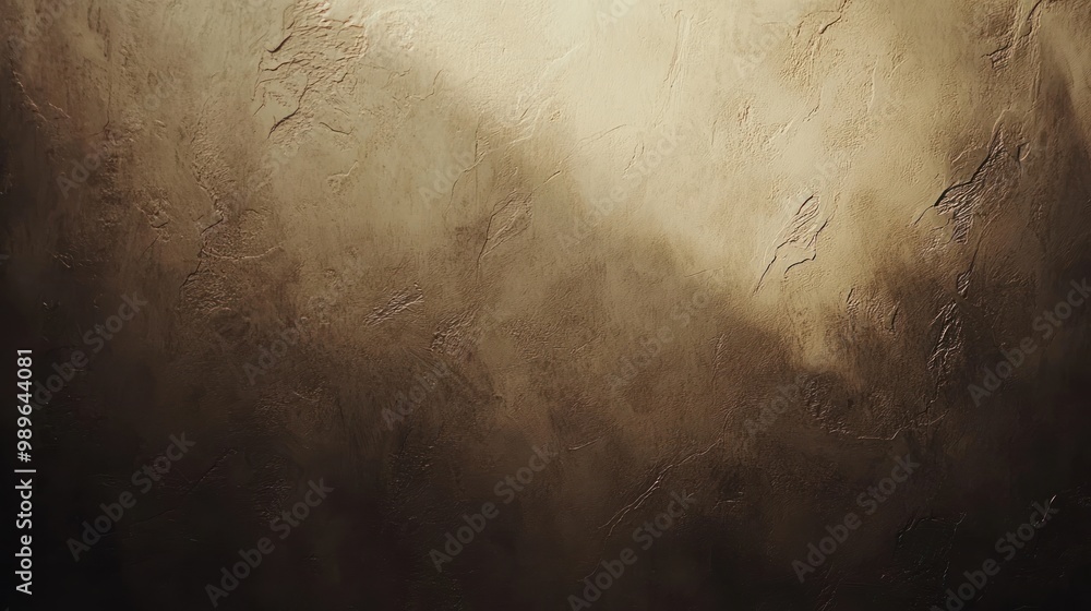 Wall mural A textured surface with warm tones and subtle shadows, evoking a sense of depth and warmth.