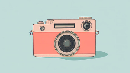 Polaroid style camera. Polaroid Style. Illustration
