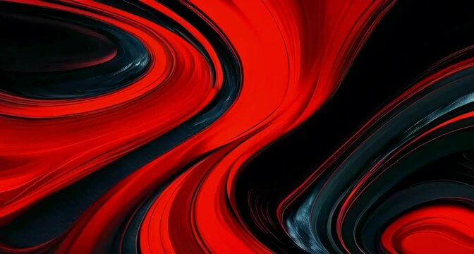Vibrant abstract background with bold, fire engine red hues and deep, rich black tones, reminiscent of a dynamic, expressive art piece