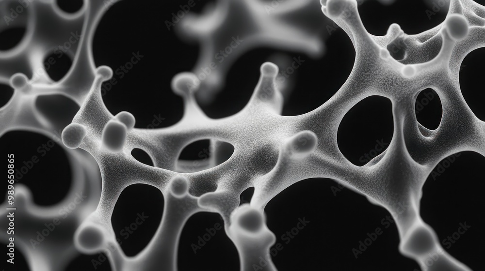 Poster abstract representation of cellular structures showcasing interconnectedness.