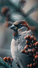 Nature wildlife image of cute bird.